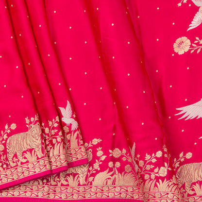 Pink Banarasi Silk Saree PB 309