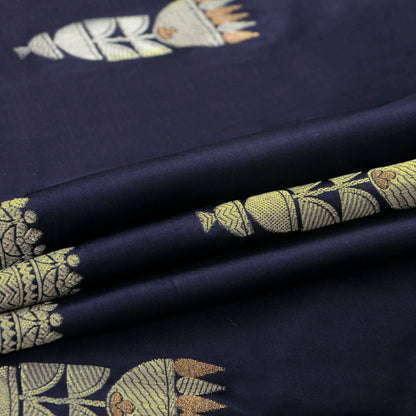 Navy Blue Banarasi Silk Saree PB 310