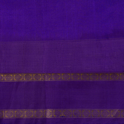 Yellow And Violet Kanchi Silk Cotton Saree For Festive Wear VP SC 181