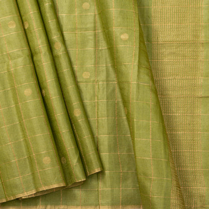 Green Banarasi Tussar Silk Saree PB 307