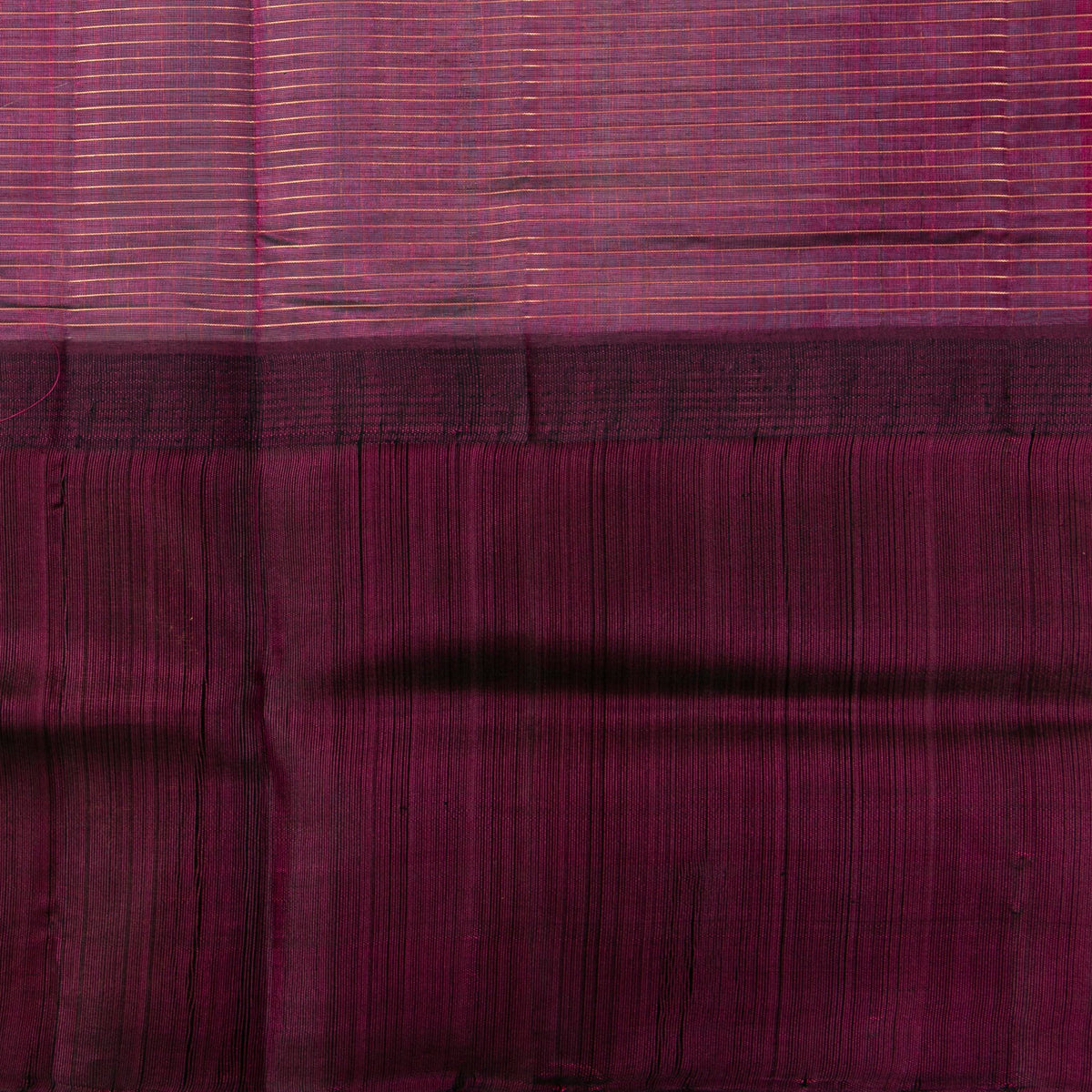 Blue And Wine Kanchi Silk Cotton Saree For Festive Wear VP SC 297
