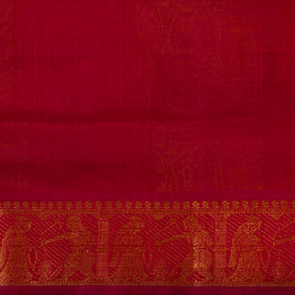 Multi Colour Checks Kanchi Silk Cotton Saree For Festive Wear VP SC 252