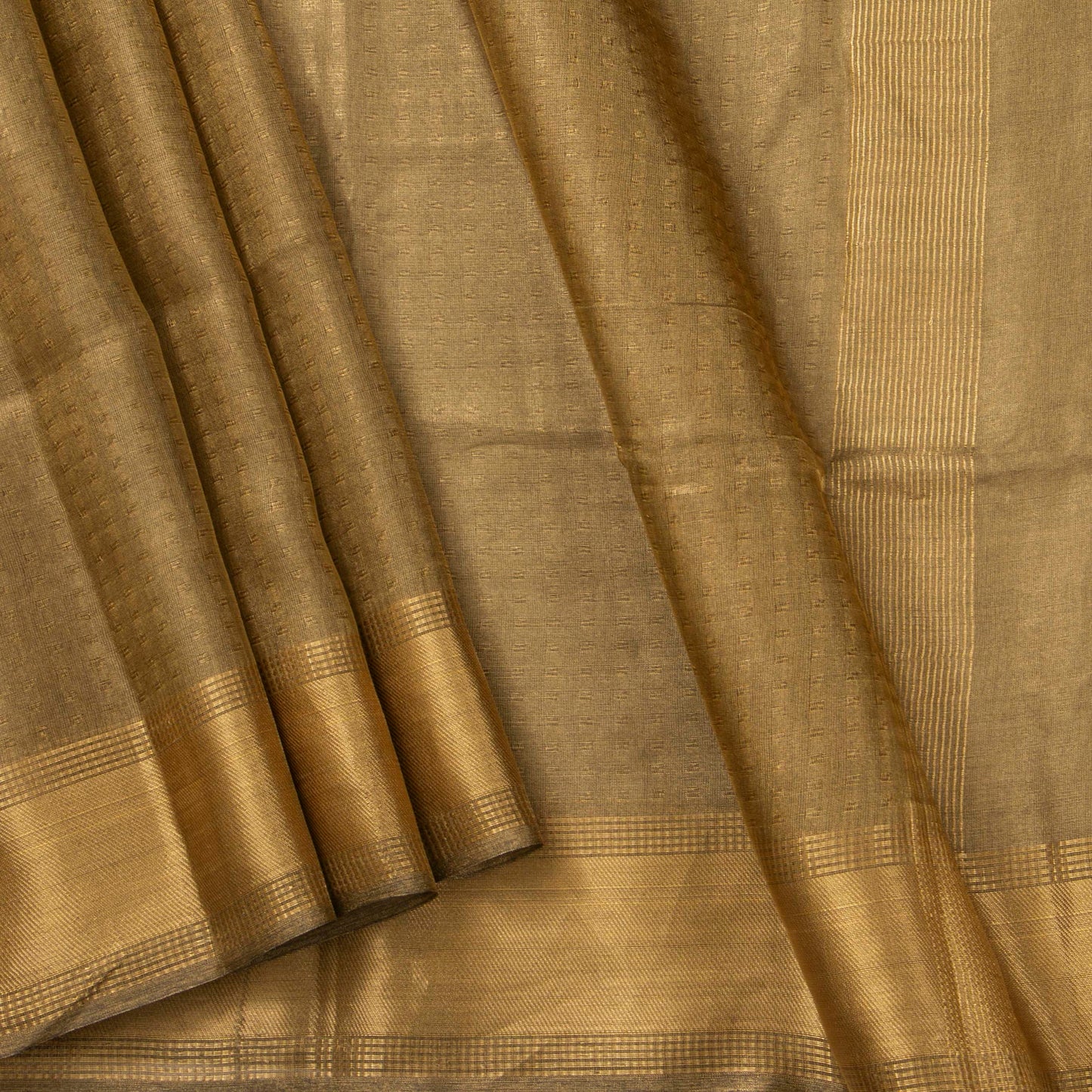 Beige Banarasi Tissue Silk Saree PBT 312