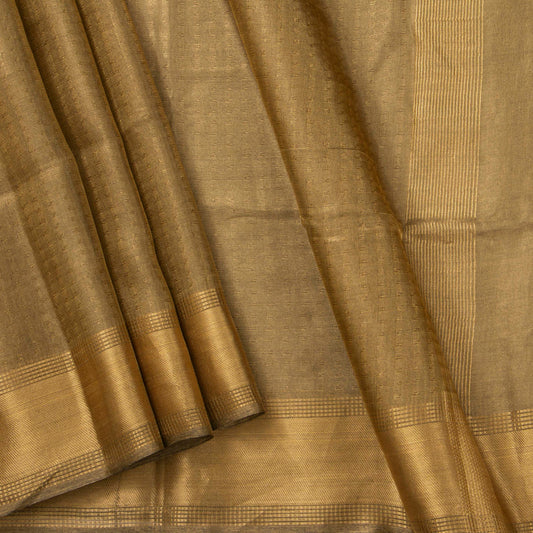 Beige Banarasi Tissue Silk Saree PBT 312
