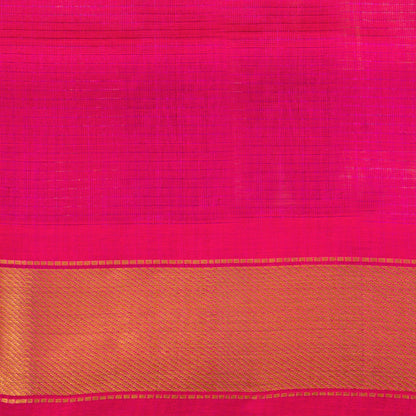 Multi Colour Checks Kanchi Silk Cotton Saree For Festive Wear VP SC 272