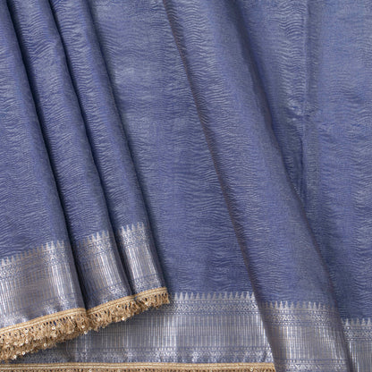 Blue Banarasi Tissue Silk Saree PBT 320