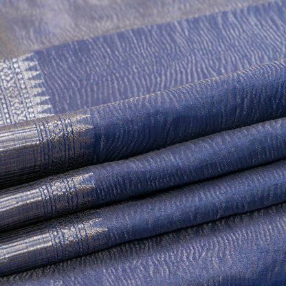 Blue Banarasi Tissue Silk Saree PBT 320