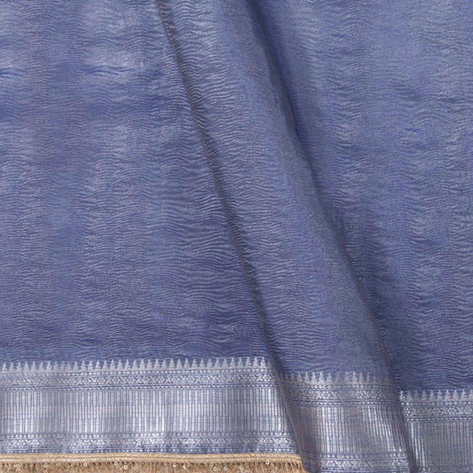 Blue Banarasi Tissue Silk Saree PBT 320