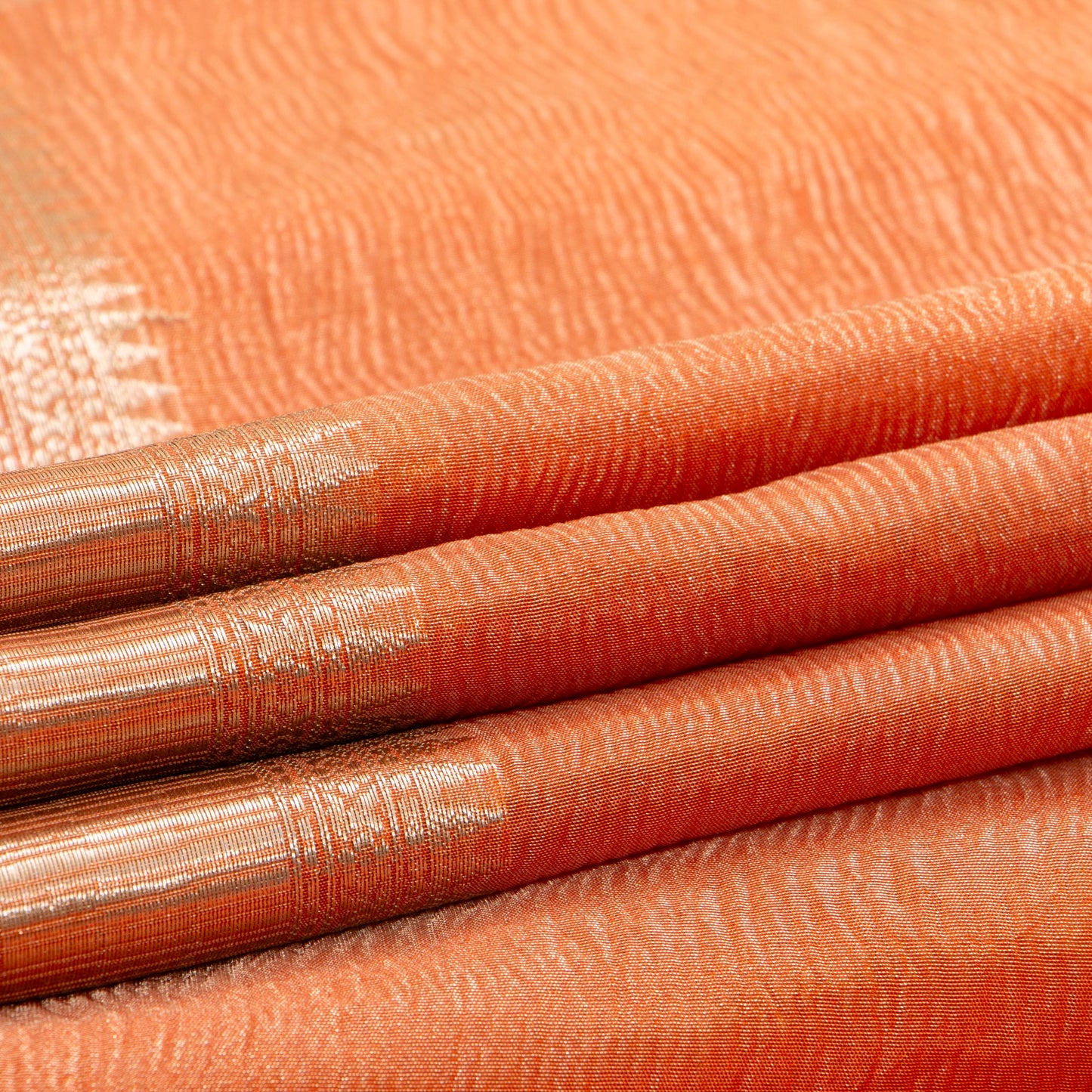 Peach Banarasi Tissue Silk Saree PBT 317