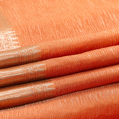 Peach Banarasi Tissue Silk Saree PBT 317