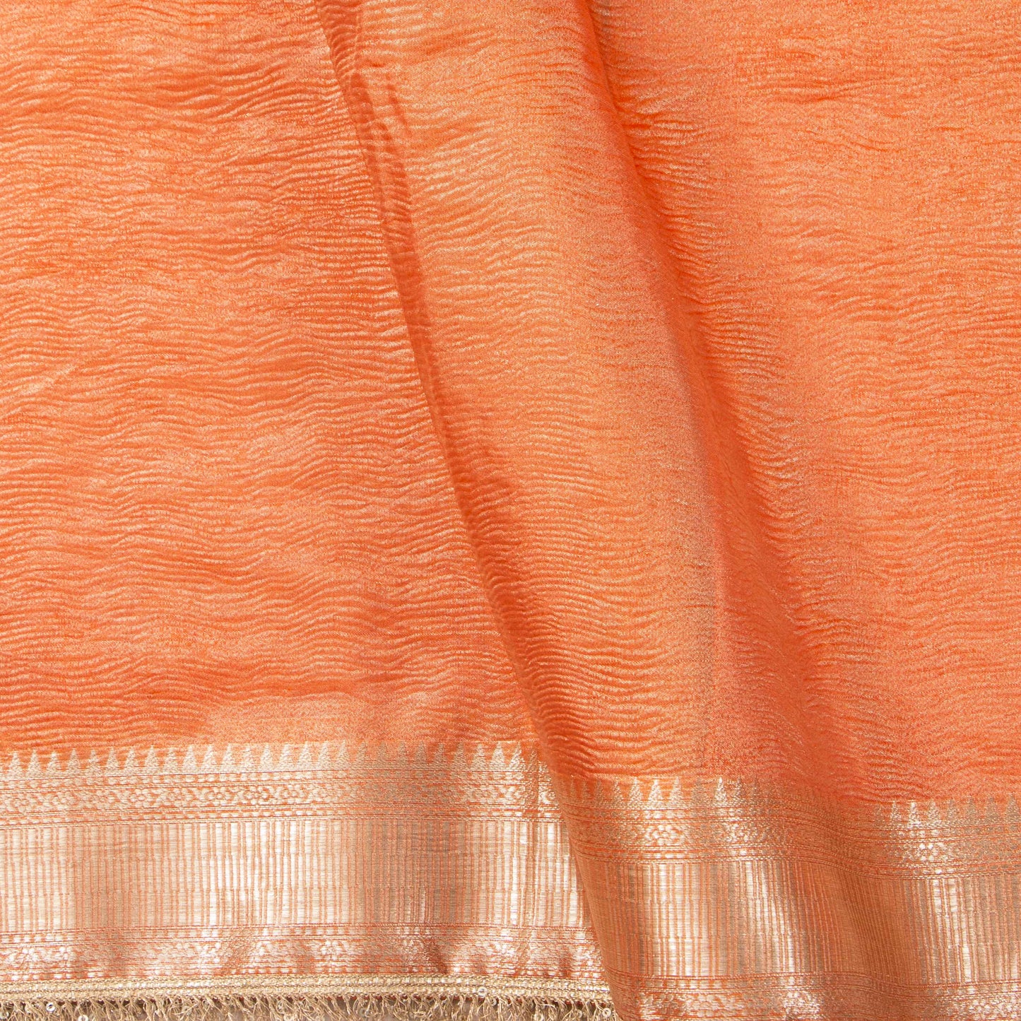 Peach Banarasi Tissue Silk Saree PBT 317