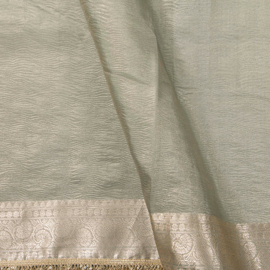 Pastel Blue Banarasi Tissue Silk Saree PBT 318
