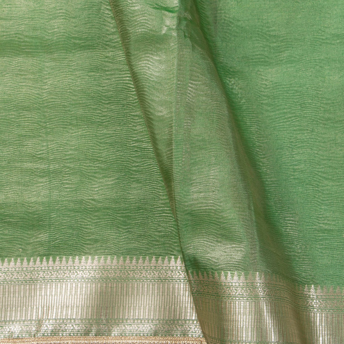 Green Banarasi Tissue Silk Saree PBT 316