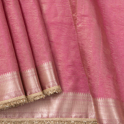 Pink Banarasi Tissue Silk Saree PBT 315