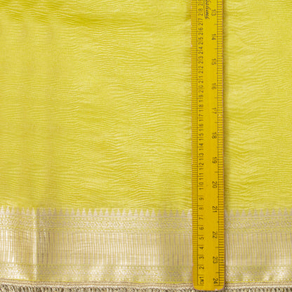 Yellow Banarasi Tissue Silk Saree PBT 322