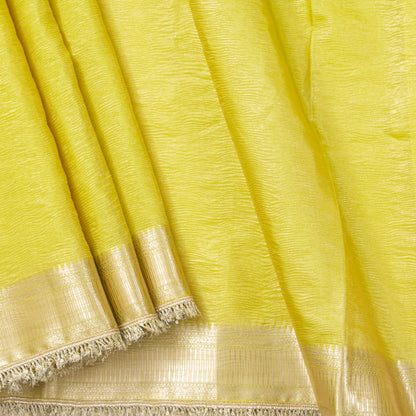 Yellow Banarasi Tissue Silk Saree PBT 322