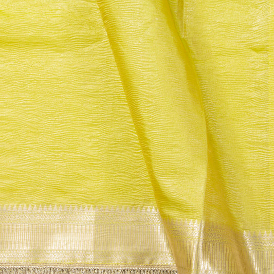 Yellow Banarasi Tissue Silk Saree PBT 322