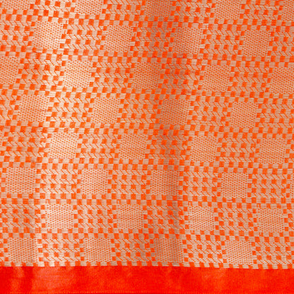 Peach Banarasi Tissue Silk Saree PBT 317