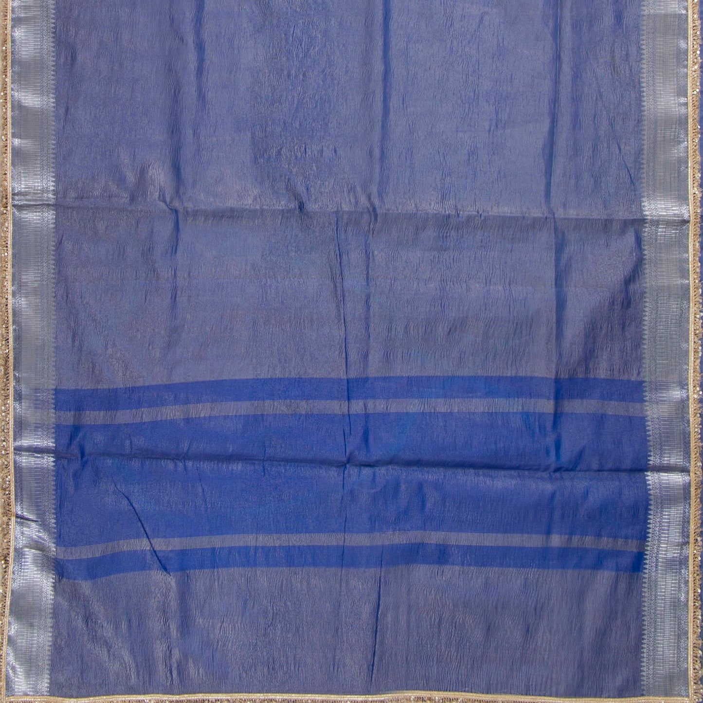 Blue Banarasi Tissue Silk Saree PBT 320
