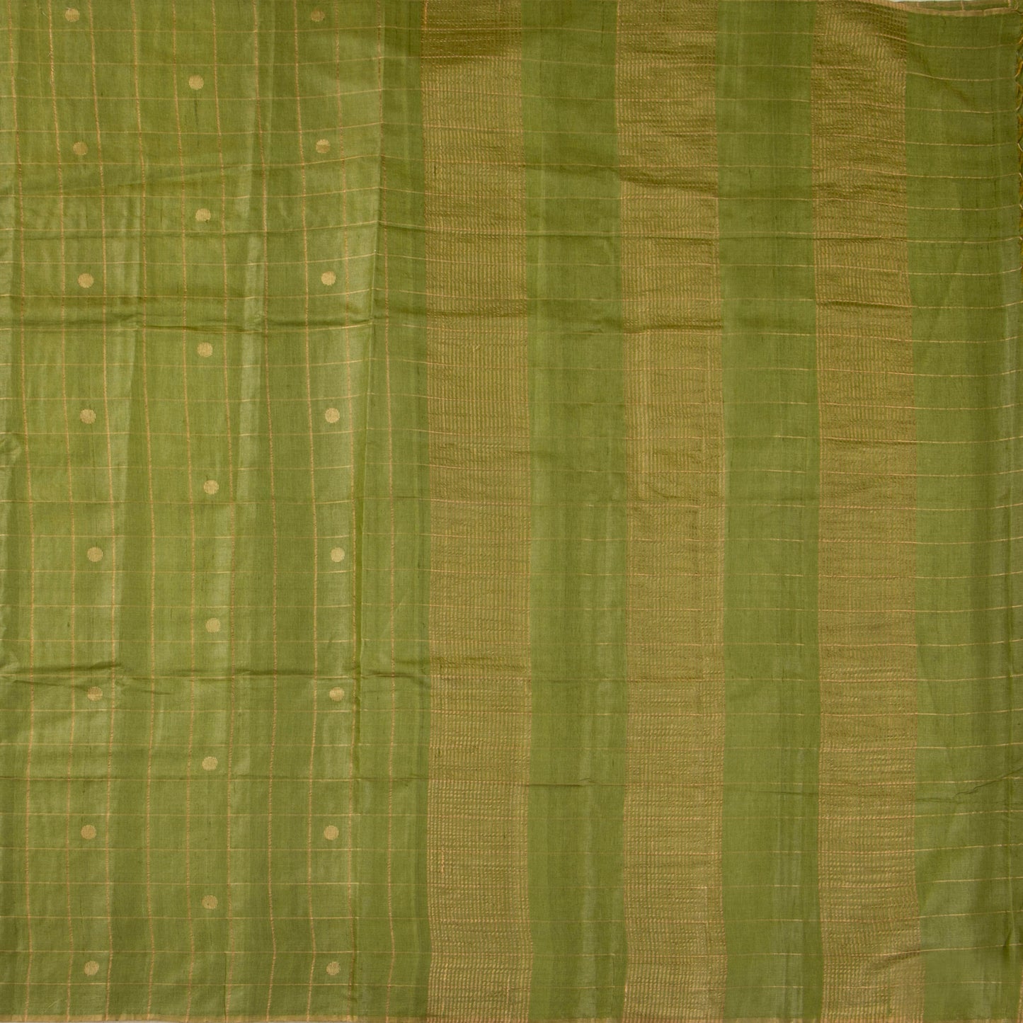 Green Banarasi Tussar Silk Saree PB 307
