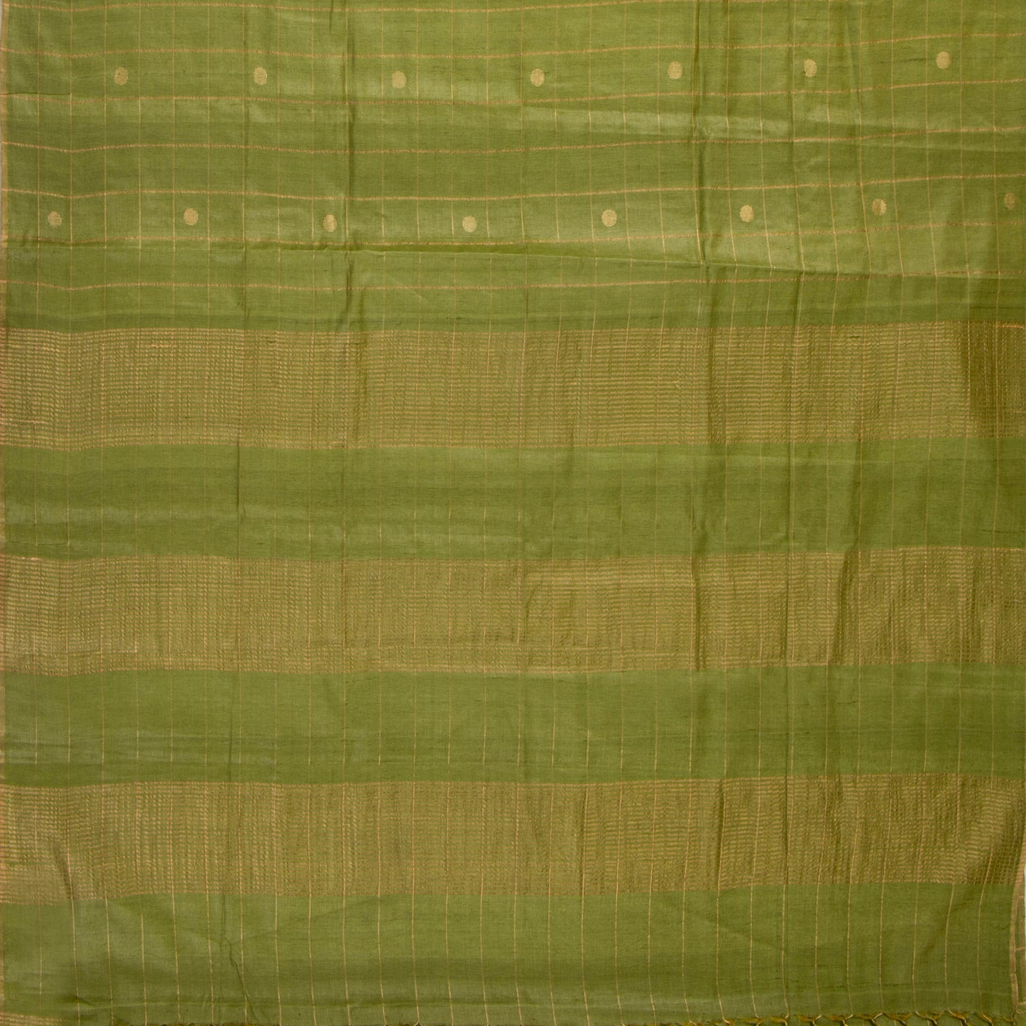 Green Banarasi Tussar Silk Saree PB 307