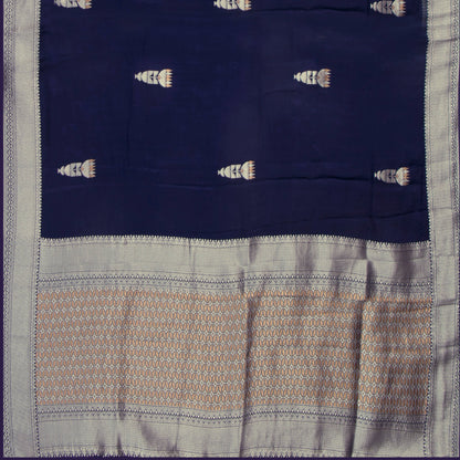 Navy Blue Banarasi Silk Saree PB 310