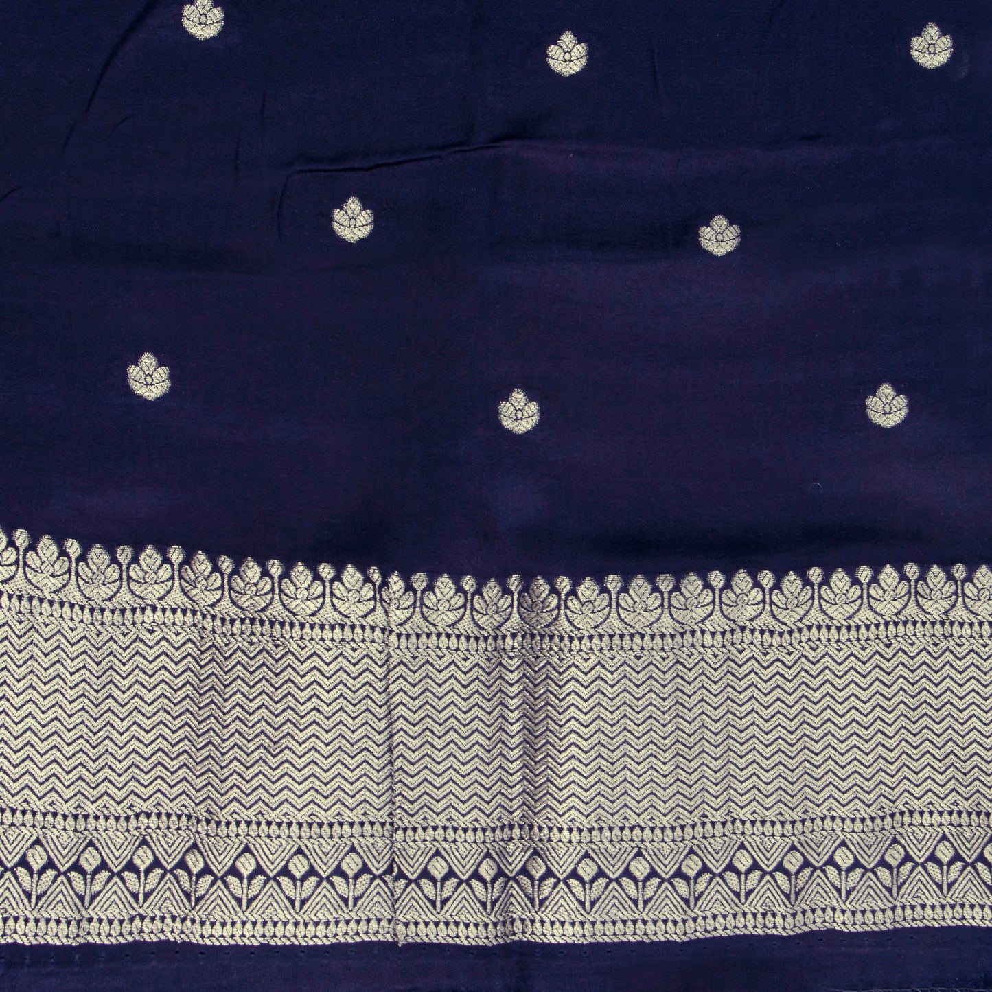 Navy Blue Banarasi Silk Saree PB 310