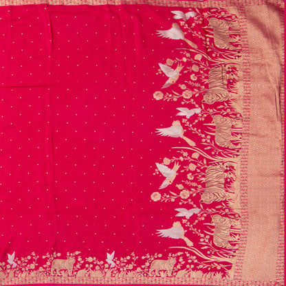 Pink Banarasi Silk Saree PB 309