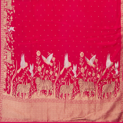 Pink Banarasi Silk Saree PB 309