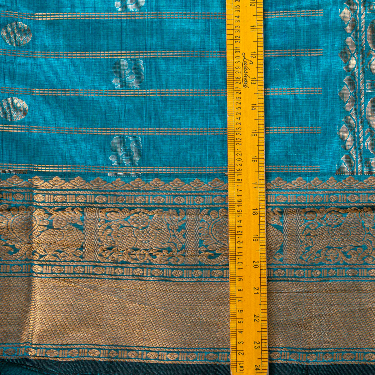 Blue Kanchi Silk Cotton Saree For Festive Wear VP SC 242