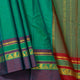 Teal And Red Kanchipuram SIlk Saree For Festive Wear PV NYC 1813