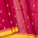 Red Dhakai Jamdhani Muslin Silk Saree With Tissue Zari PV MJ 182