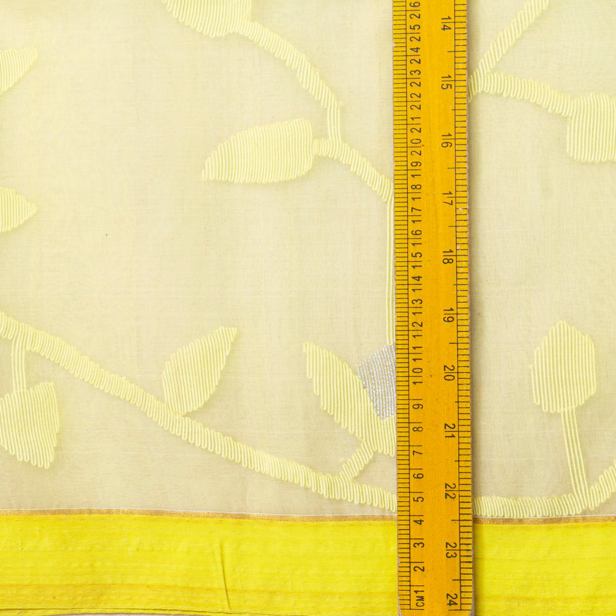 Yellow Dhakai Jamdani Muslin Silk Saree For Party Wear PV MJ 180