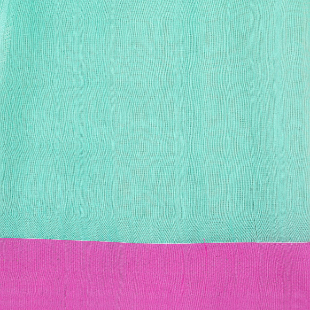 Aqua Blue Dhakai Jamdhani Muslin Silk Saree With Tissue Zari PV MJ 183