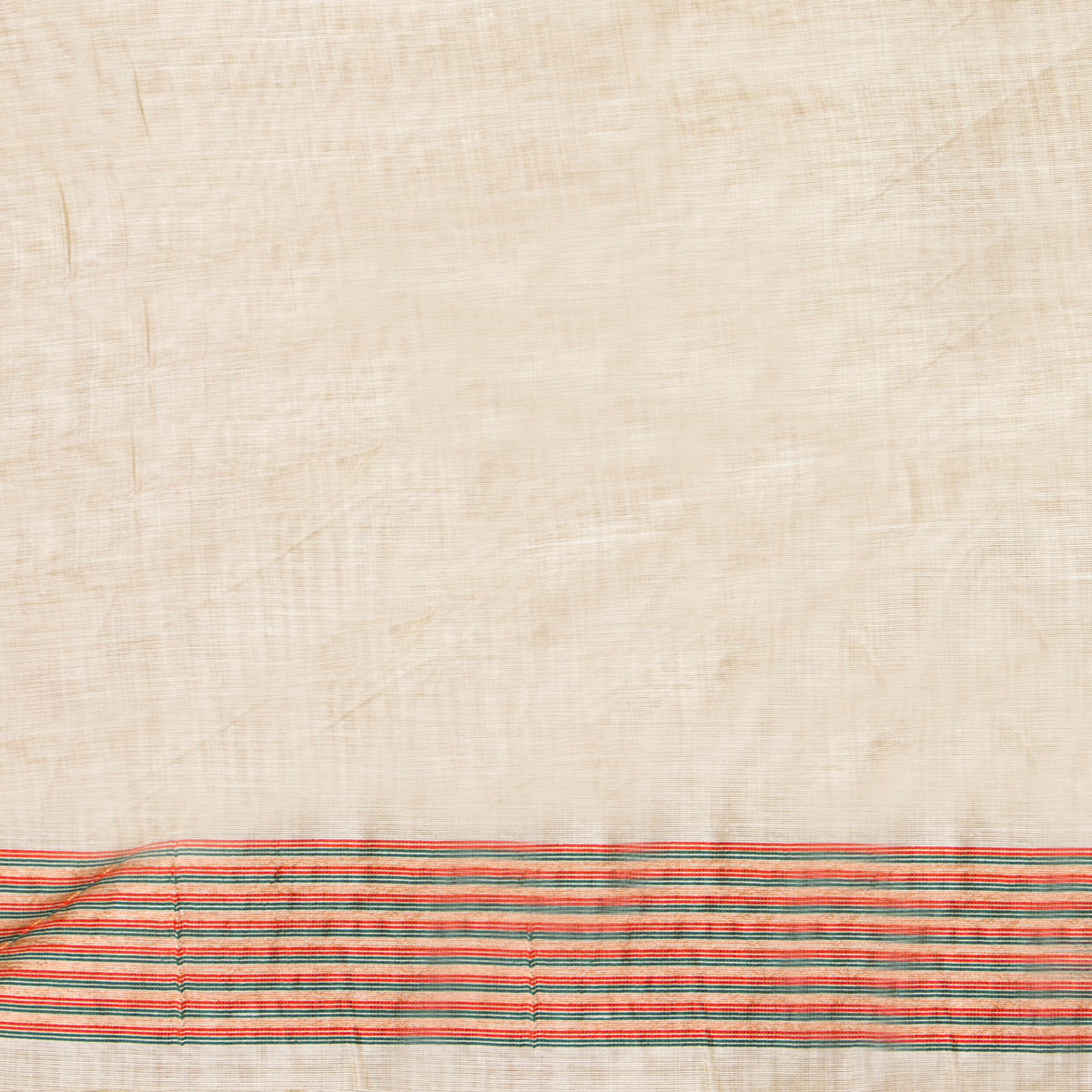 Off White Munga Tussar Silk Jamdani Saree For Party Wear PV MJ 184