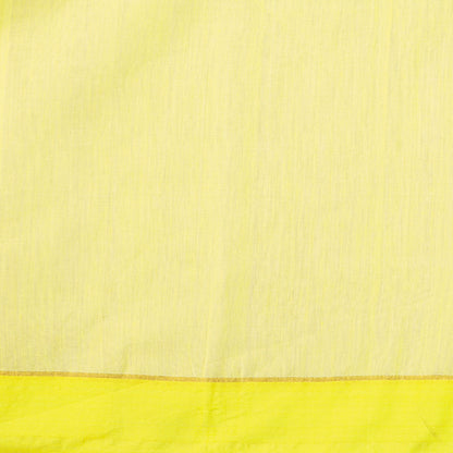 Yellow Dhakai Jamdani Muslin Silk Saree For Party Wear PV MJ 180