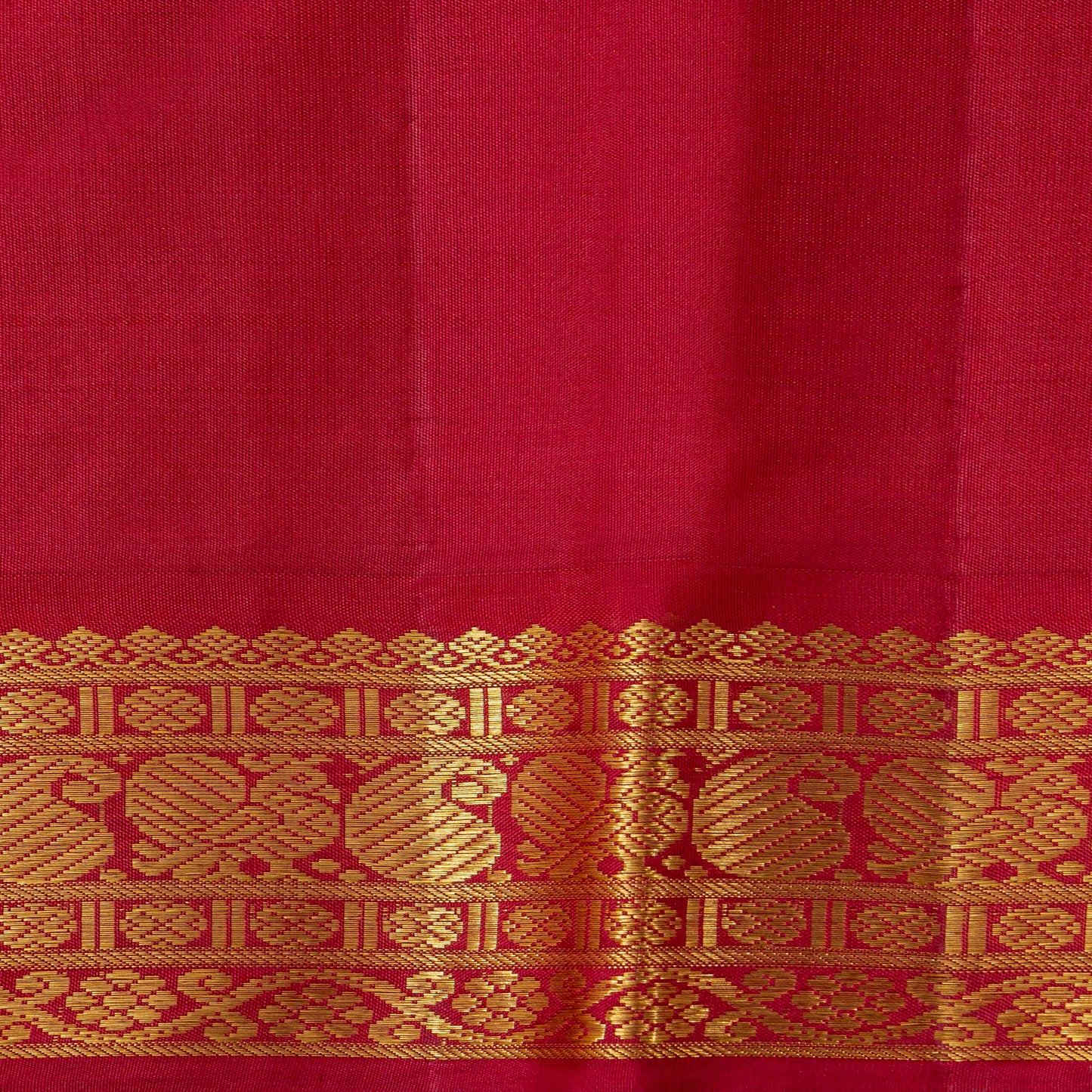 Yellow And Red Kanchipuram Silk Saree For Festive Wear PV NYC 1779 - Silk Sari - Panjavarnam PV NYC 1779