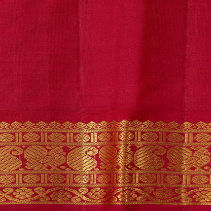 Yellow And Red Kanchipuram Silk Saree For Festive Wear PV NYC 1779 - Silk Sari - Panjavarnam PV NYC 1779