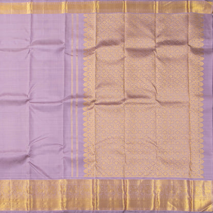 Lilac Kanchipuram Silk Saree For Wedding Wear PV NYC 1841