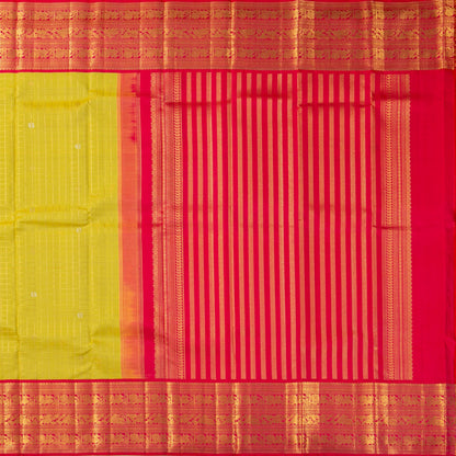 Green And Pink Kanchipuram Silk Saree For Wedding Wear PV NYC 1785