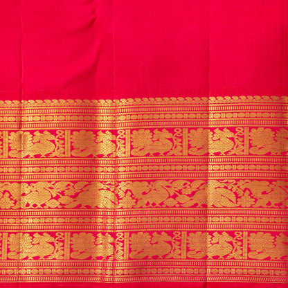 Green And Pink Kanchipuram Silk Saree For Wedding Wear PV NYC 1785