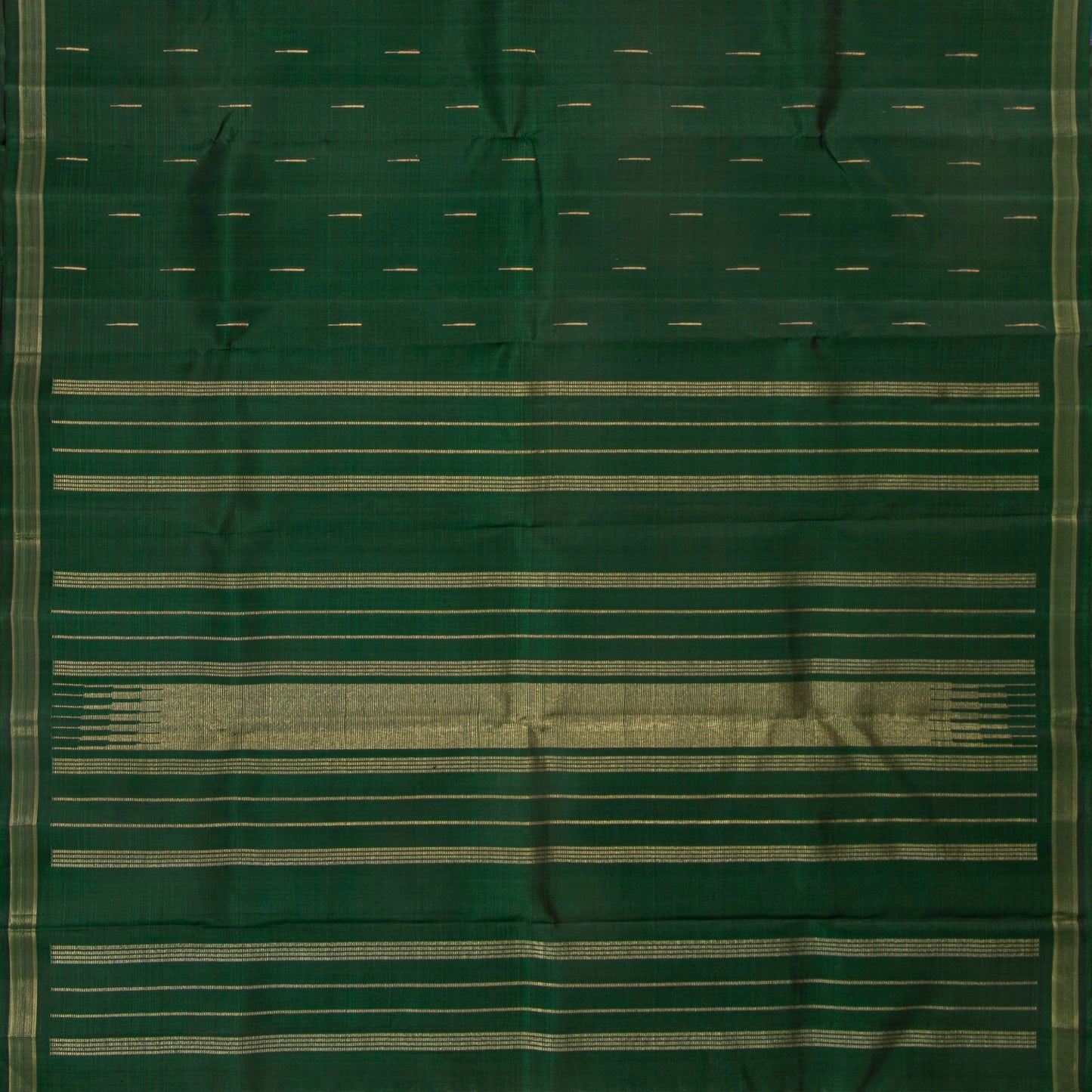 Green Kanchipuram Silk Saree For Festive Wear PV NYC 1850