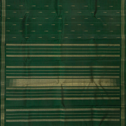 Green Kanchipuram Silk Saree For Festive Wear PV NYC 1850