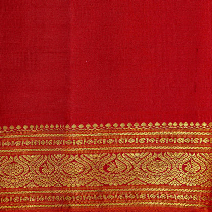 Maanthulir Green And Red Kanchipuram Silk Saree For Festive Wear PV NYC 1778