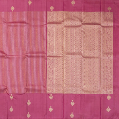 Pink Kanchipuram Silk Saree For Festive Wear PV NYC 1840