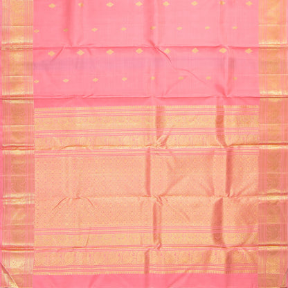 Pastel Pink Kanchipuram Silk Saree For Wedding Wear PV NYC 1786