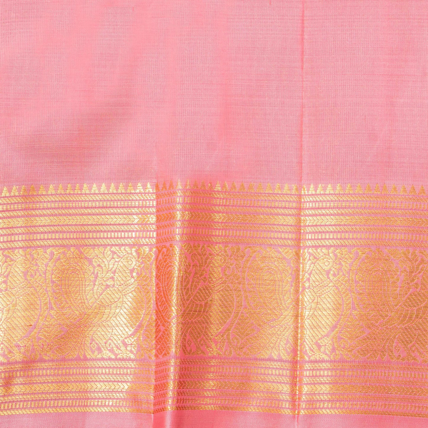 Pastel Pink Kanchipuram Silk Saree For Wedding Wear PV NYC 1786