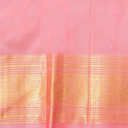 Pastel Pink Kanchipuram Silk Saree For Wedding Wear PV NYC 1786
