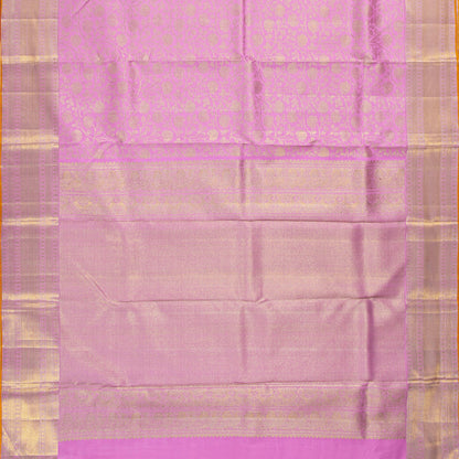 Pastel Mauve Kanchipuram Silk Saree For Bridal Wear PV NYC 1768