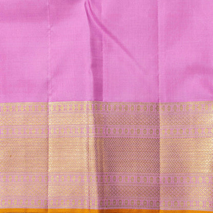 Pastel Mauve Kanchipuram Silk Saree For Bridal Wear PV NYC 1768